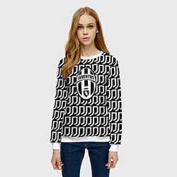 Свитшот женский Juventus fc pattern, цвет: 3D-белый — фото 2