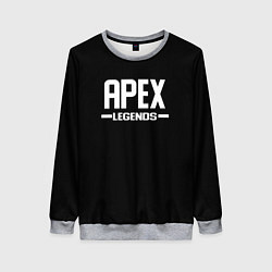 Свитшот женский Apex legends logo white, цвет: 3D-меланж