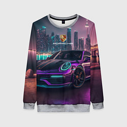 Женский свитшот Porshe night city