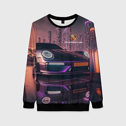 Женский свитшот Porshe neon city