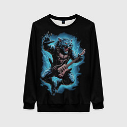 Женский свитшот Оборотень гитарист