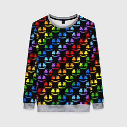 Женский свитшот Marshmello pattern neon