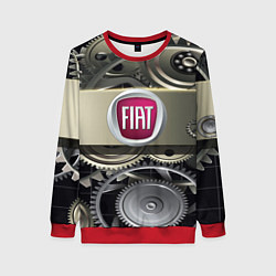 Свитшот женский FIAT logo motors, цвет: 3D-красный