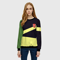 Свитшот женский Arsenal geometry, цвет: 3D-черный — фото 2