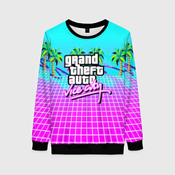 Свитшот женский Vice city tropic collection, цвет: 3D-черный