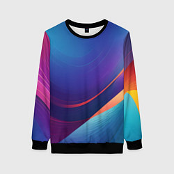 Женский свитшот Красивый градиент абстракция
