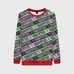 Свитшот женский Juventus glitch pattern, цвет: 3D-красный