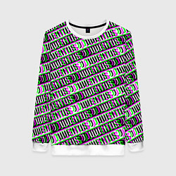 Свитшот женский Juventus glitch pattern, цвет: 3D-белый