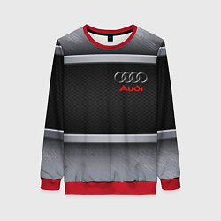 Женский свитшот Audi metal texture