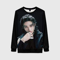 Свитшот женский Stray Kids Hyunjin Giant concept, цвет: 3D-черный