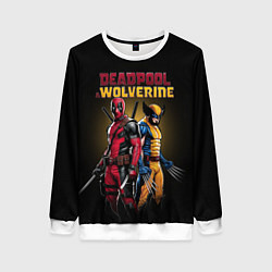 Свитшот женский Deadpool & Wolverine - film, цвет: 3D-белый
