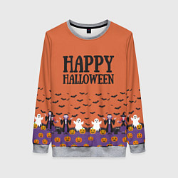 Женский свитшот Happy Halloween pattern