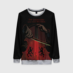Женский свитшот The Lannister send their Regards game of thrones