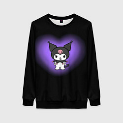 Женский свитшот Куроми в фиолетовом сердце