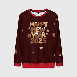 Свитшот женский Надпись с новым годом 2025, цвет: 3D-красный