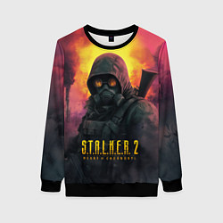 Свитшот женский Stalker 2 радиоактивный дым, цвет: 3D-черный