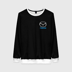 Свитшот женский Mazda logo auto, цвет: 3D-белый