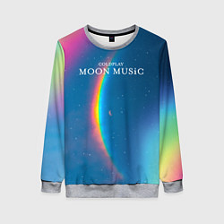 Женский свитшот Moon music Coldplay