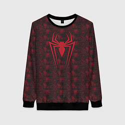 Свитшот женский Spider-Man logo, цвет: 3D-черный
