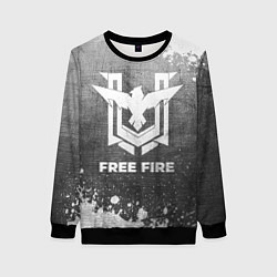 Женский свитшот Free Fire - grey gradient