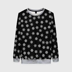 Свитшот женский Снежная ночь, цвет: 3D-меланж