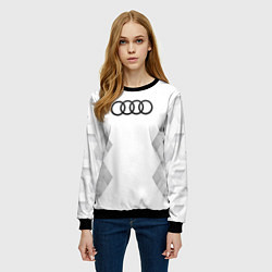 Свитшот женский Audi white poly, цвет: 3D-черный — фото 2