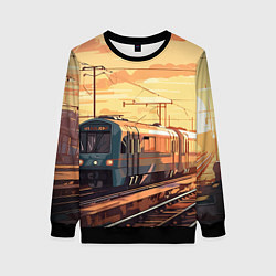 Женский свитшот Осенний поезд