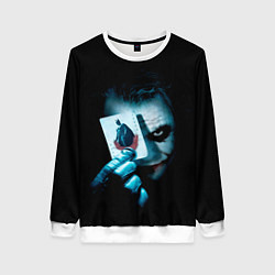 Женский свитшот Джокер с картой Темный рыцарь