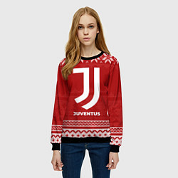 Свитшот женский Новогодний Juventus, цвет: 3D-черный — фото 2