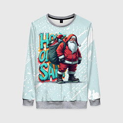 Женский свитшот Санта с мешком одежды