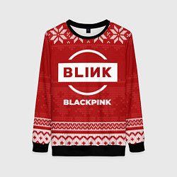 Свитшот женский Новогодний Blackpink, цвет: 3D-черный