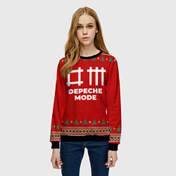 Свитшот женский Depeche Mode new year, цвет: 3D-черный — фото 2