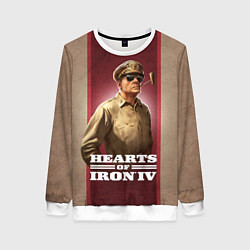 Свитшот женский Hearts of Iron IV, цвет: 3D-белый
