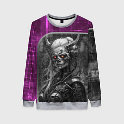 Женский свитшот Кибернетическая демоница