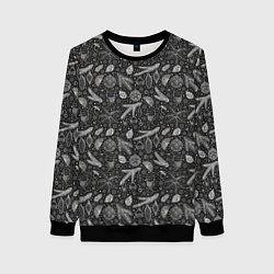 Женский свитшот Новогодние зимние украшения