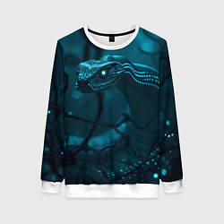 Женский свитшот Змея в темном лесу