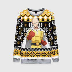 Свитшот женский One-Punch Man sweater, цвет: 3D-меланж