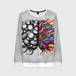 Женский свитшот Полушария мозга