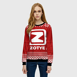 Свитшот женский Новогодний Zotye, цвет: 3D-черный — фото 2