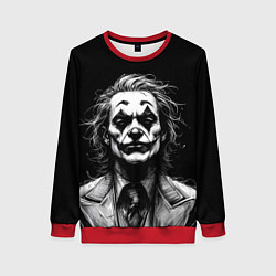 Свитшот женский Joker - clown, цвет: 3D-красный