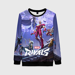 Свитшот женский Герои Marvel rivals, цвет: 3D-черный
