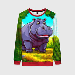 Женский свитшот Гиппопотамчик