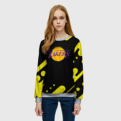 Свитшот женский Lakers club, цвет: 3D-меланж — фото 2