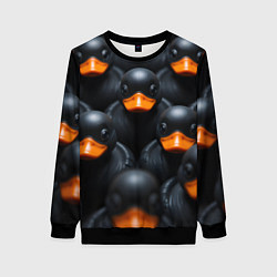 Женский свитшот Черные уточки