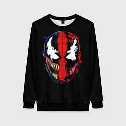 Женский свитшот Веном Карнаж и Человек паук