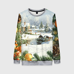 Женский свитшот Рождественская атмосфсра