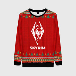 Женский свитшот Skyrim new year