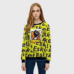 Свитшот женский Rainbow six pattern rap, цвет: 3D-черный — фото 2