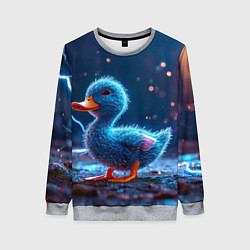 Свитшот женский Синий утенок, цвет: 3D-меланж