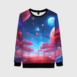 Женский свитшот Красный лес